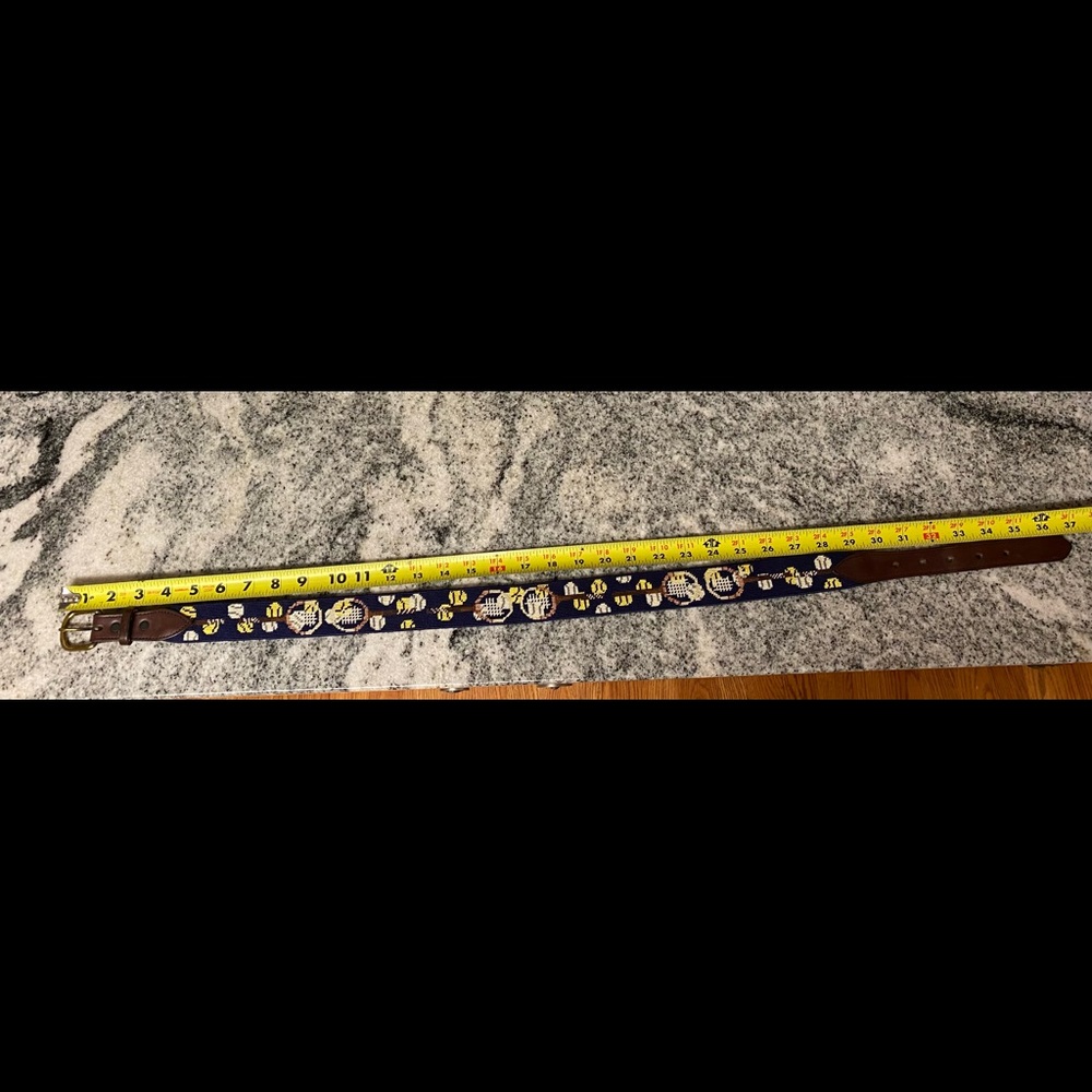 Needlepoint Belt - Tennis